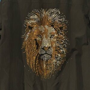 Digitized Lion Mane Bomber Size XXL